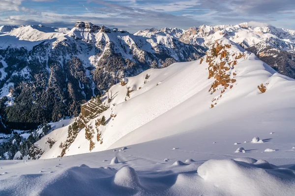 선라이즈 Dolomites에. — 스톡 사진
