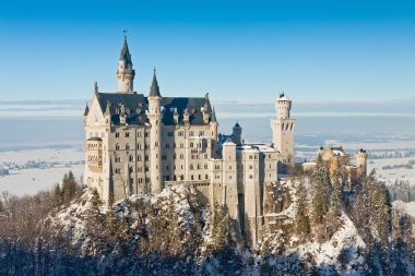 Bavyera 'daki Neuschwanstein Kalesi.