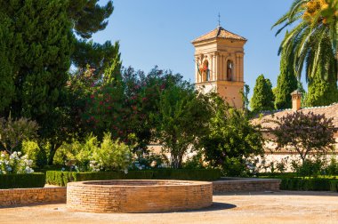 Kule ve Generalife Bahçe, Andalusia Eyaleti, İspanya.