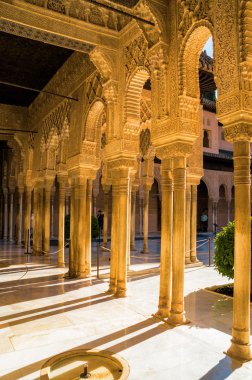 Mağribi sanat ve Mimarlık Nasrid'ın palase Granada, Andalusia Eyaleti, İspanya.