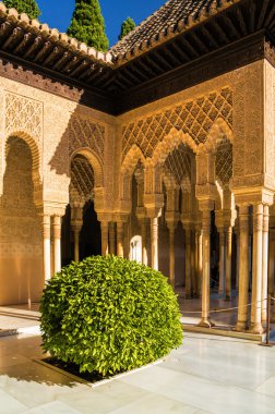 Mağribi sanat ve Mimarlık Nasrid'ın palase Granada, Andalusia Eyaleti, İspanya.