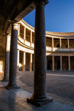 Avlu Granada'da Alhambra Andalusia Eyaleti, İspanya.