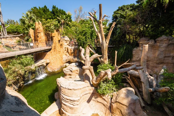 İç Benalmadena zoo, Malaga Eyaleti, İspanya.