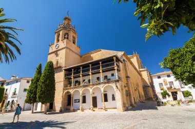 Kilise Santa Maria La Belediye içinde Ronda, Malaga Eyaleti, Endülüs, İspanya.
