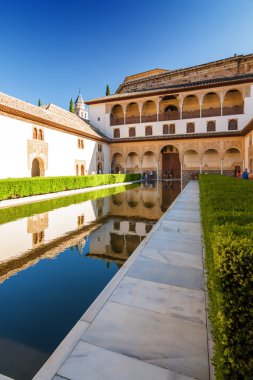 Generalife bahçeleri arhitectural kompleksi, Granada, Endülüs eyaleti, İspanya.