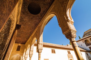 Generalife bahçeleri arhitectural kompleksi, Granada, Endülüs eyaleti, İspanya.