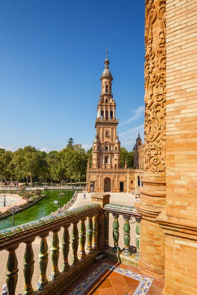 Complesso architettonico di Plaza de Espana a Siviglia, provincia di Andalusia, Spagna . — Foto Stock