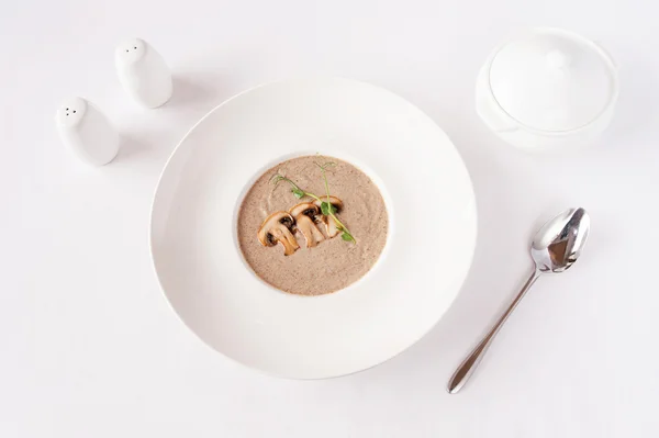Cream of Champignon mushrooms — Stock Image Cream of Champignon mushrooms Royalty Free Stock Photos