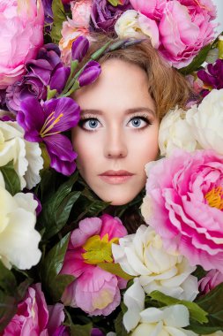 güzel genç kız portre  