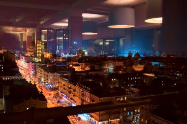 Kiev gece. Cityscape.  
