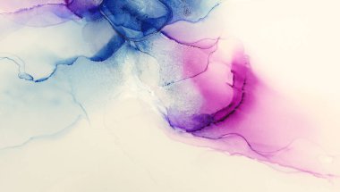 Soyut renkli arka plan, duvar kağıdı. Akrilik boyaları karıştırıyorum. Modern sanat. Mermer dokusu. Alkol mürekkep renkleri yarı saydam