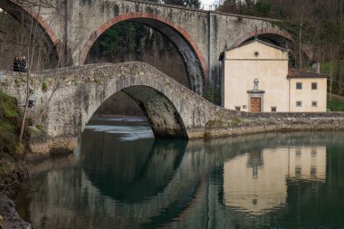 Pontecosi Lake, Lucca, Toskana, İtalya