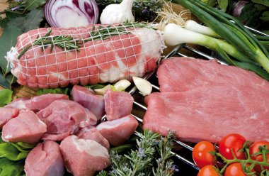 Gıda cousine et kompozisyon, yemek için madde