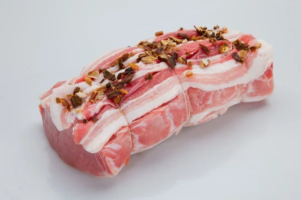 Composição da carne de primos de alimentos, ingrediente para comer — Fotografia de Stock