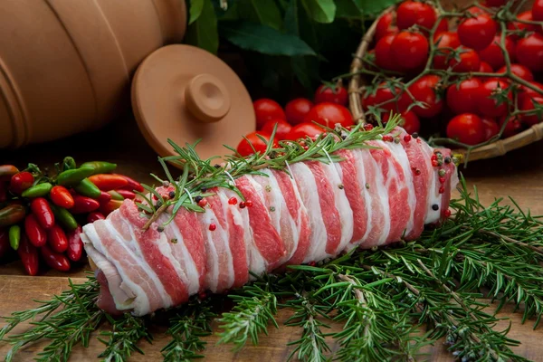 Состав мяса кузины, ингредиент для еды — стоковое фото