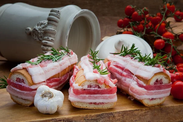 Composição da carne de primos de alimentos, ingrediente para comer — Fotografia de Stock