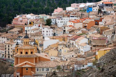 Cuenca, Kastilya La Mancha, İspanya, panoramik manzara