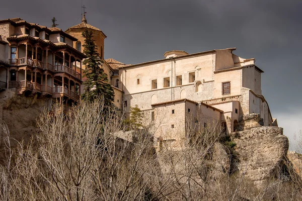 Cuenca, Castile La Mancha, Spain, Висячие дома — стоковое фото