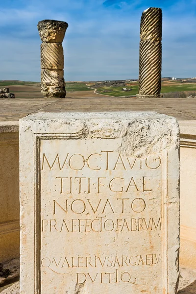 Segobriga, επαρχία της Θουένκα, της Καστίλης-La-Mancha, Ισπανία — Φωτογραφία Αρχείου