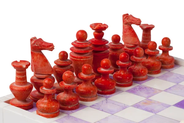 Tablero de ajedrez alabastro — Foto de Stock