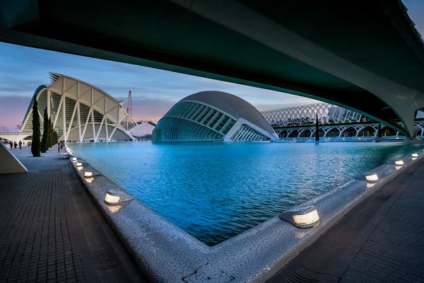 Valencia, España, Ciudad de las Artes y la Ciencia — Foto de Stock