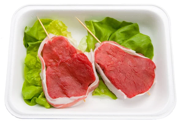 Composição de alimentos carne, ingrediente para comer — Fotografia de Stock