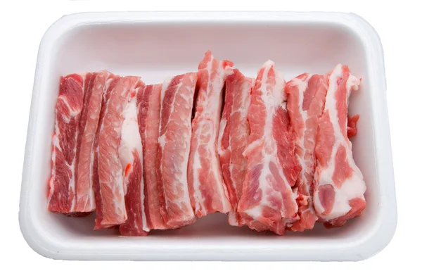 Composição de alimentos carne, ingrediente para comer — Fotografia de Stock