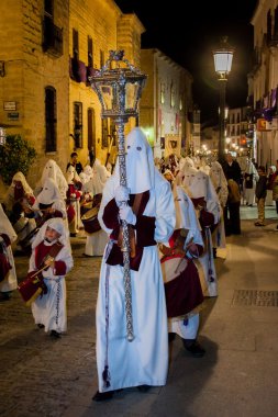 Baeza, Andalusia, il ve Jaen, İspanya - Semana santa