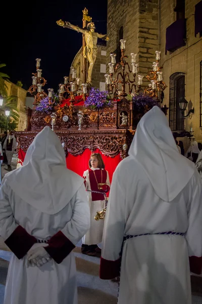 Baeza, Andaluzia, província de Jaen, Espanha - Semana Santa — Fotografia de Stock