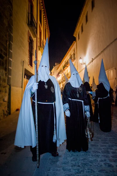 Baeza, Andaluzia, província de Jaen, Espanha - Semana Santa — Fotografia de Stock