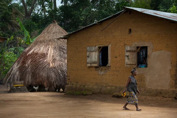 Sierra Leone, západní Afrika, pláže Yongoro — Stock fotografie