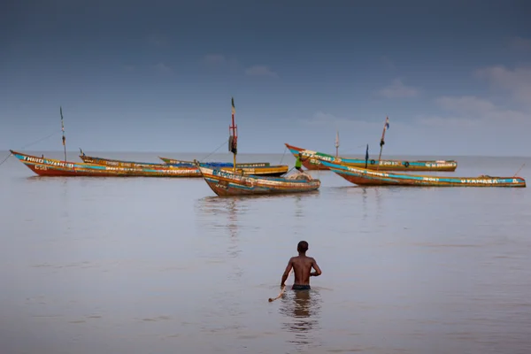 Sierra Leona, África Occidental, las playas de Yongoro — Foto de Stock