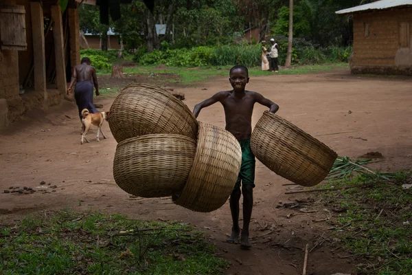 Sierra Leone, Africa occidentale, il villaggio di Yongoro — Foto Stock