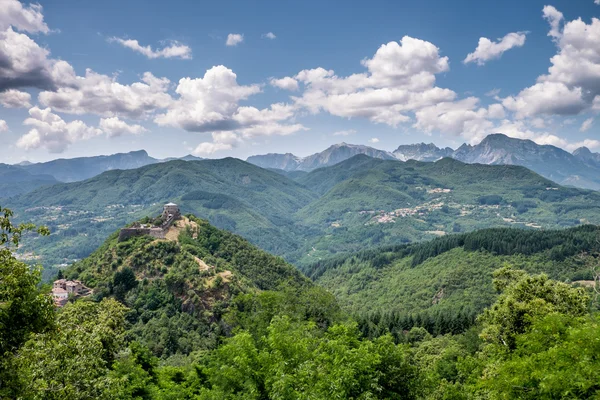 Fortezza Verrucole, San Romano in Garfagnana, Toscana, Italia — Foto Stock