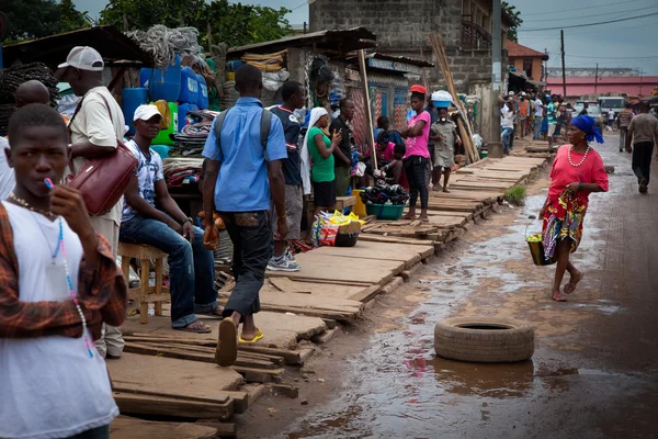 Afrika, Sierra Leone Freetown — Stock fotografie