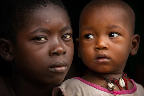 Afrika, Sierra leone, malé vesnice Mabendo — Stock fotografie