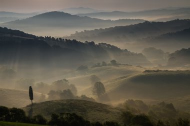 Sis Guardistallo, Toskana, İtalya, peyzaj