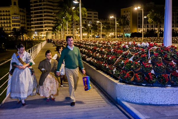 Valencia, Spanje, het Fallas Festival — Stockfoto