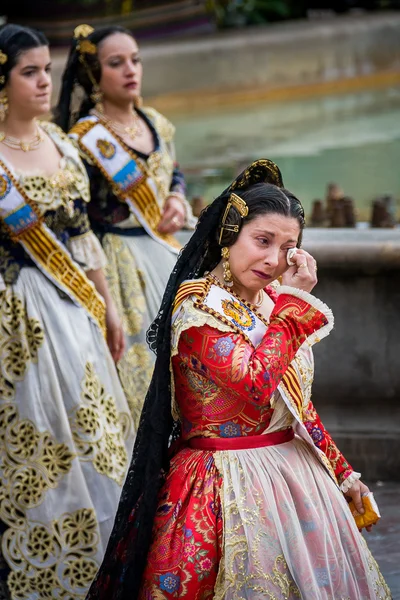 Valencia, Španělsko, Fallas Festival — Stock fotografie