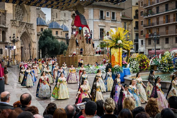 Valencia, Spanje, het Fallas Festival — Stockfoto