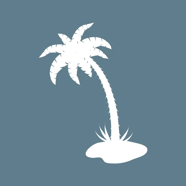 Stylized icon of palm tree — Stock Vector