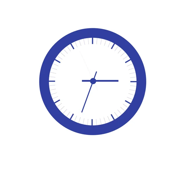 Ícone estilizado de relógio colorido em um fundo branco — Vetor de Stock
