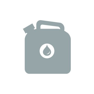 Teneke kutu benzin stilize simgesi 