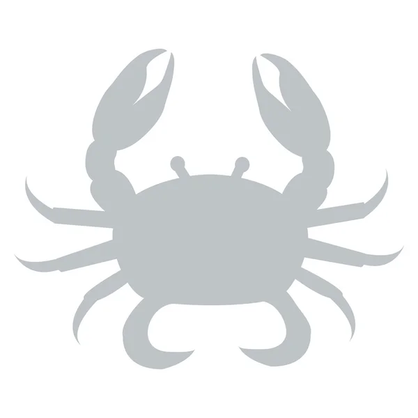 在白色背景的彩色螃蟹的程式化的图标 — 图库矢量图片