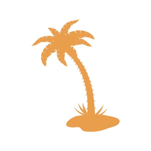 Стилизованная икона пальмы — стоковый вектор