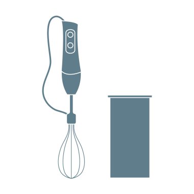 Renkli bir blender stilize simgesi 