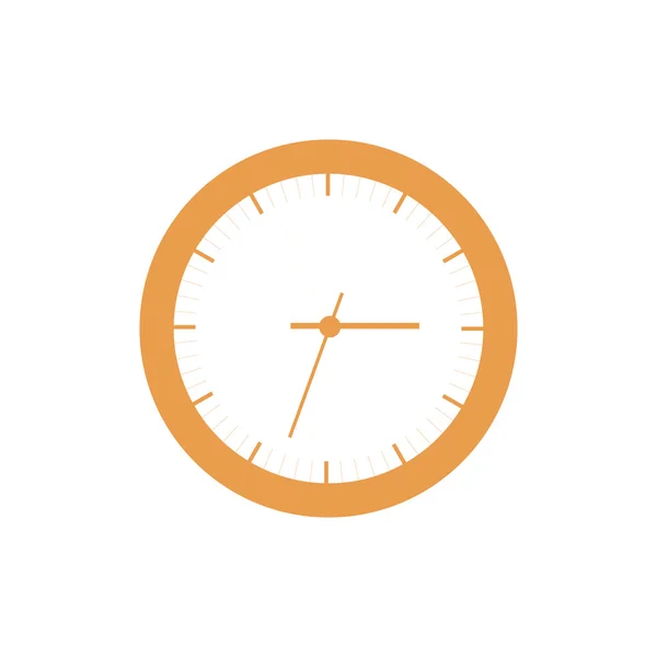 Icono estilizado de reloj de color sobre un fondo blanco — Archivo Imágenes Vectoriales