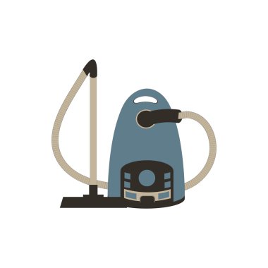 Renkli bir elektrikli süpürge stilize simgesi 