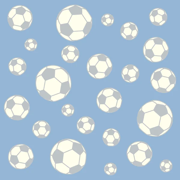 Schönes Bild von bunten Fußballbällen — Stockvektor