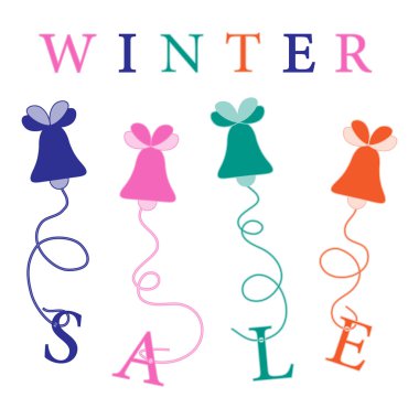 Noel çanları yazıt Satılık iplerle asılı ile şirin resmi